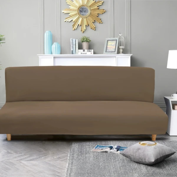 Чохол на диван-книжку велюровий Love You 81177 какао