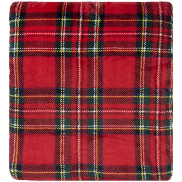 Плед Ardesto Christmas Flannel Клітка Червоний ART0133PB 160х200 см