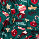 Плед Ardesto Christmas Flannel Різдвяні смаколики Зелений ART0122PB 160х200 см