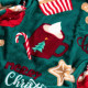 Плед Ardesto Christmas Flannel Різдвяні смаколики Зелений ART0122PB 160х200 см