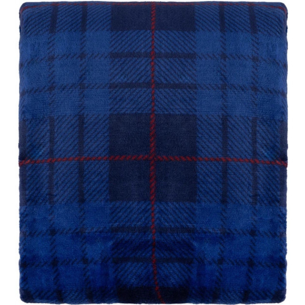 Плед Ardesto Flannel Клітка синя ART0134PB 160х200 см