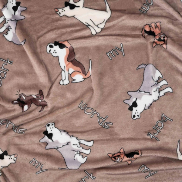 Плед Ardesto Flannel Собачки в окулярах ART0129PB 160х200 см