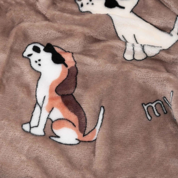 Плед Ardesto Flannel Собачки в окулярах ART0129PB 160х200 см