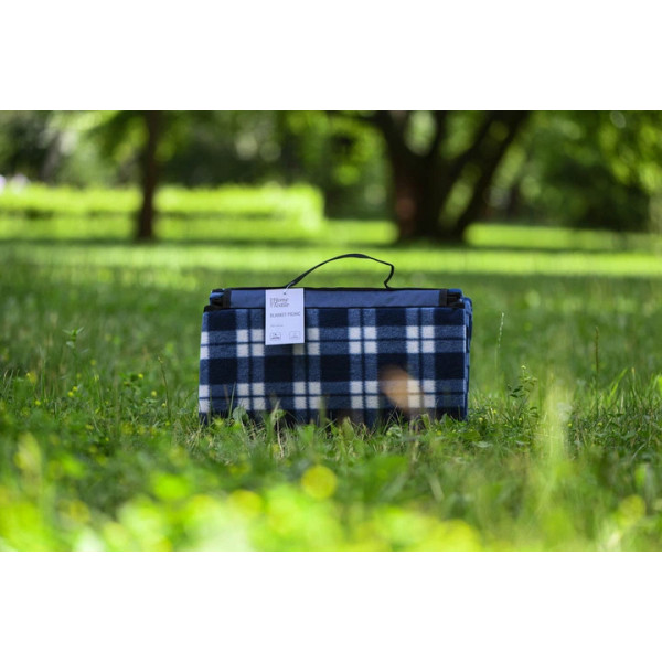 Плед Ardesto Picnic Клітка ART0916BC 130х170 см синій