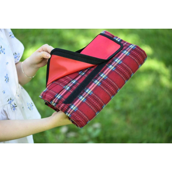Плед Ardesto Picnic Клітка ART0916RC 130х170 см червоний