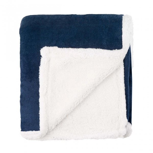 Плед Ardesto Sherpa ART0204SH 160х200 см темно-синій