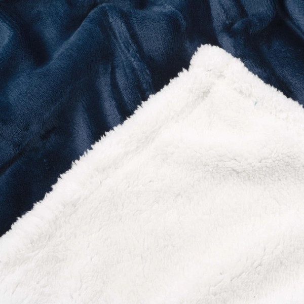 Плед Ardesto Sherpa ART0204SH 160х200 см темно-синій