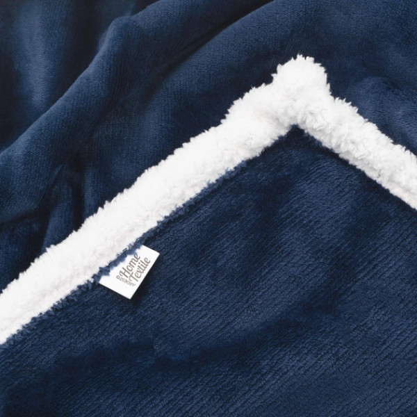 Плед Ardesto Sherpa ART0204SH 160х200 см темно-синій