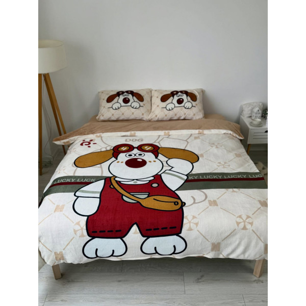 Постільна білизна дитяча плюшеве євро Dushka Home 21471 200х220 см