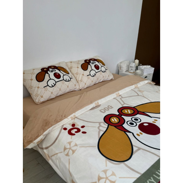 Постільна білизна дитяча плюшеве євро Dushka Home 21471 200х220 см