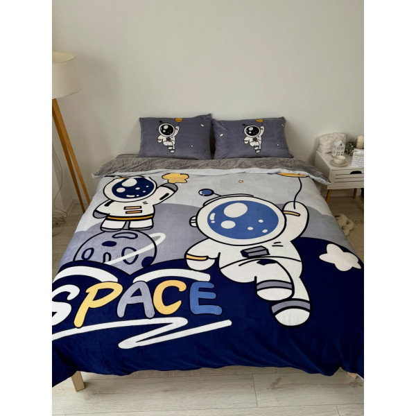 Постільна білизна дитяча плюшева полуторна Dushka Home 21466 160х215 см