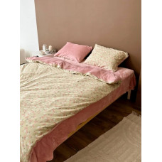 Постільна білизна євро Dushka Home Сатин Плюш 21498 200х220 см