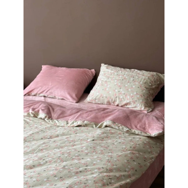Постільна білизна євро Dushka Home Сатин Плюш 21498 200х220 см