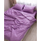 Постільна білизна євро Dushka Home Страйп сатин 20598 200х220 см лавандове