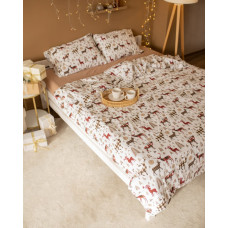 Постільна білизна полуторна Dushka Home Байка 21453 160х215 см