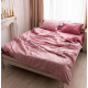 Постільна білизна полуторна Dushka Home Страйп сатин 20516 160х215 см світло-рожева