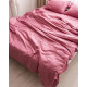 Постільна білизна полуторна Dushka Home Страйп сатин 20524 160х215 см рожева