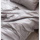 Постільна білизна полуторна Dushka Home Страйп сатин 20572 160х215 см асфальтова