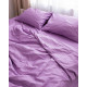 Постільна білизна полуторна Dushka Home Страйп сатин 20596 160х215 см лавандове