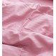 Постільна білизна сімейна Dushka Home Страйп сатин 20583 160х215х2 см світло-рожева