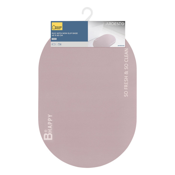 Килимок придверний овальний Ardesto Vigor ARHB3301RB 40х60 см бежевий