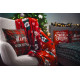 Плед Ardesto Christmas Flannel Веселі олені Червоний ART0117PB 160х200 см