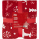 Плед Ardesto Christmas Flannel Олені Червоний ART0126PB 160х200 см