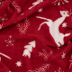 Плед Ardesto Christmas Flannel Олені Червоний ART0126PB 160х200 см
