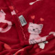 Плед Ardesto Flannel Котики із сердечками ART0124PB 160х200 см