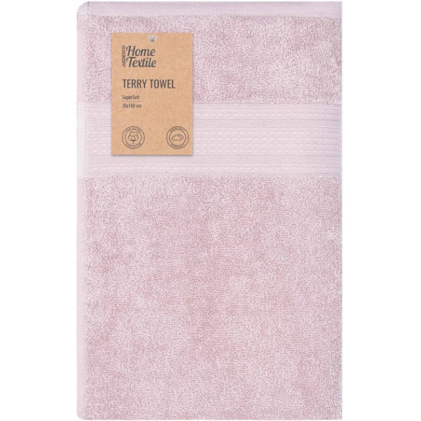 Рушник банний махровий Ardesto SuperSoft ART2270SCP 70х140 см рожевий