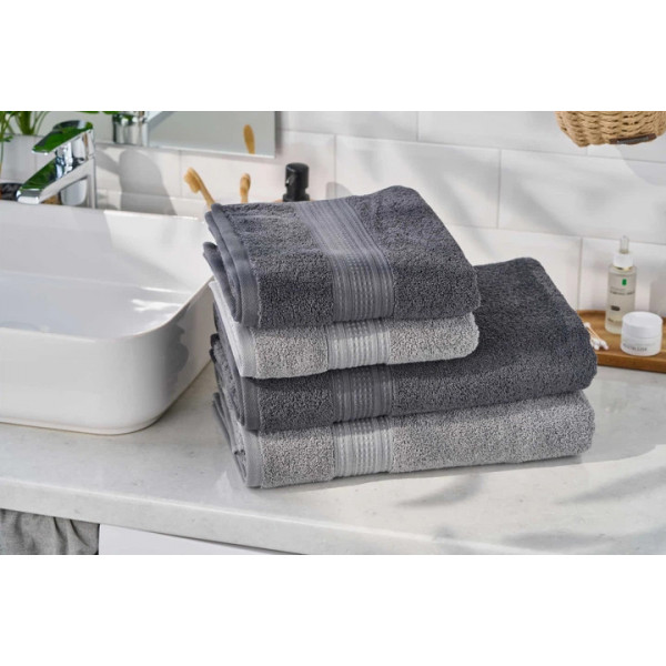 Рушник банний махровий Ardesto SuperSoft ART2270SLP 70х140 см сіре