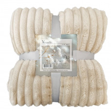 Плед смугастий Versailles Ванільна смужка VS-BF-4400VS 200х220 см кремовий