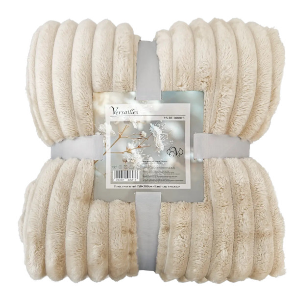 Плед смугастий Versailles Ванільна смужка VS-BF-4400VS 200х220 см кремовий