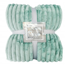 Плед смугастий Versailles Затишна Ідилія VS-BF-3000MS 150х200 см бірюзовий