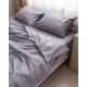 Постільна білизна сімейна Dushka Home Страйп сатин 20579 160х215х2 см сіра