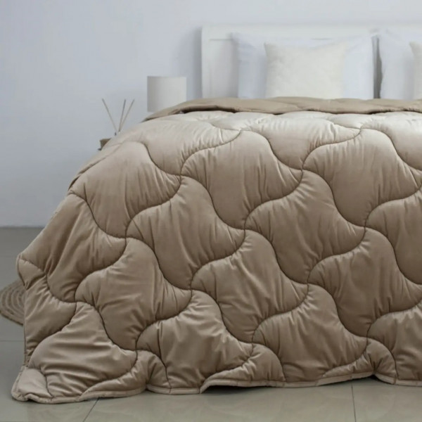 Ковдра євро ТЕП VELOUR Золотий беж 1-04872_34482 200х210 см бежевий