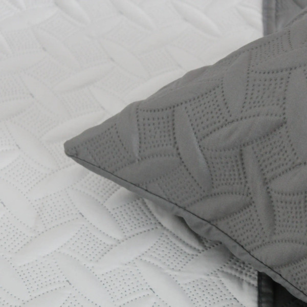 Покривало полуторне з наволочкою ТЕП Vintage 4-00507_18080 150х210 см сіре