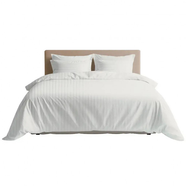 Постільна білизна євро ТЕП СТРАЙП САТИН PREMIUM Caramel 2-04800_34080 200х215 см карамель