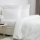 Постільна білизна євро ТЕП СТРАЙП САТИН PREMIUM Optical White 2-04800_34073 200х215 см біла