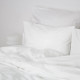 Постільна білизна євро ТЕП СТРАЙП САТИН PREMIUM Optical White 2-04800_34073 200х215 см біла