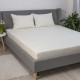 Простирадло-чохол на гумці полуторна ТЕП Velour 2-04756_33915 160х200 см молочне