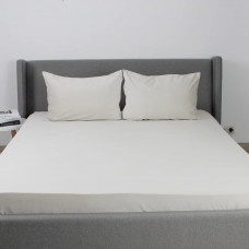 Простирадло-чохол на гумці полуторна ТЕП Velour 2-04756_34180 160х200 см світло-сіре