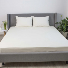 Простирадло-чохол на гумці полуторна ТЕП Velour 2-04824_34655 180х200 см молочне