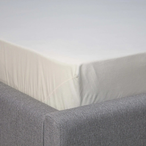 Простирадло-чохол на гумці полуторна ТЕП Velour 2-04824_34655 180х200 см молочне