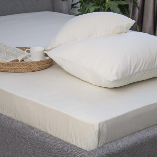 Простирадло-чохол на гумці полуторна ТЕП Velour 2-04824_34655 180х200 см молочне