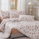 Постільна білизна двоспальна з демісезонною ковдрою з мереживом та з простирадло на резинці з мусліну Koloco 20180 180х200х25 см