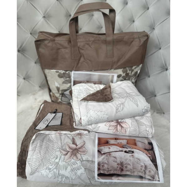 Постільна білизна євро з фланелі Koloco 4 сезони 20169 200х230 см