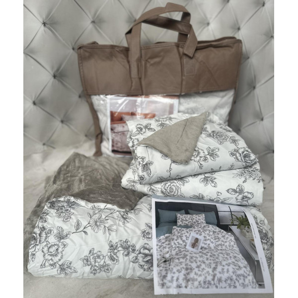 Постільна білизна євро з фланелі Koloco 4 сезони 20174 200х230 см