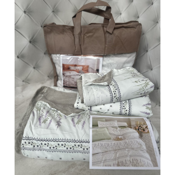 Постільна білизна євро з фланелі Koloco 4 сезони 20175 200х230 см