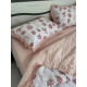 Постільна білизна євро з демісезонною ковдрою з мусліну Koloco 20195 220х240 см